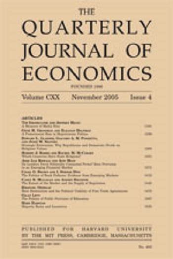 QUARTERLY JOURNAL OF ECONOMICS 